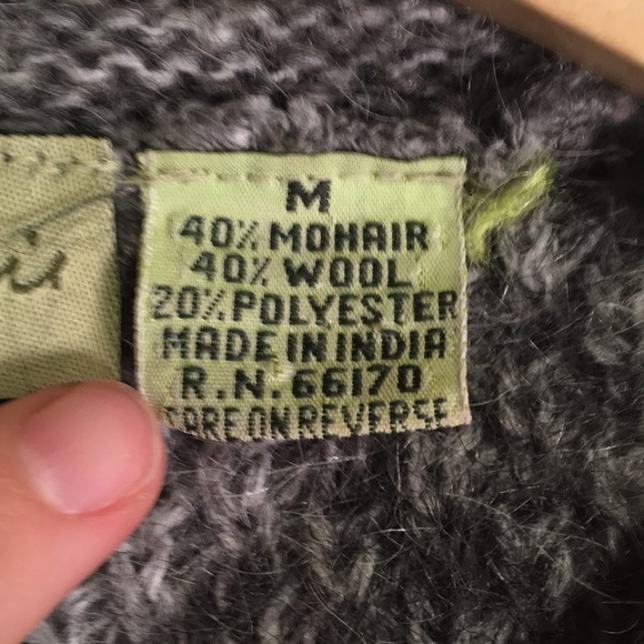 Anthropologie Grey Mohair/Wool Sweater - Picture 4 of 8